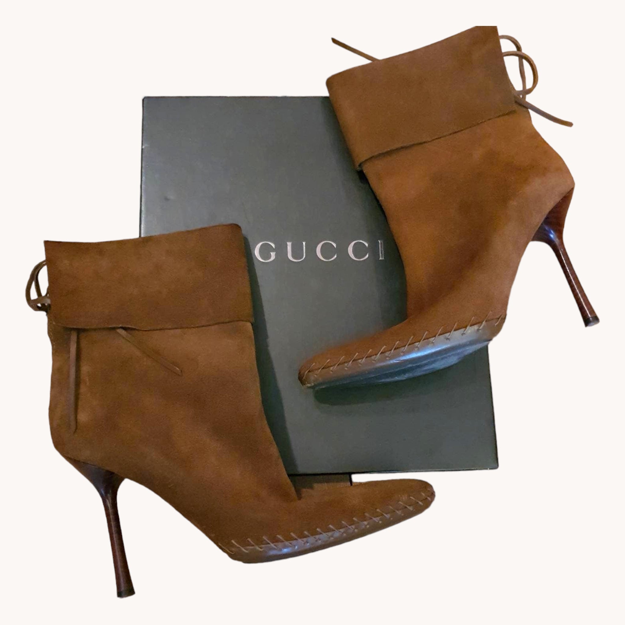 Gucci suede knee hot sale high boots